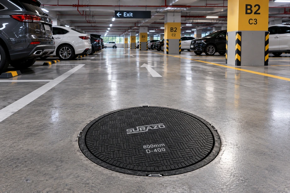Surazo brochure illustration of basements and parking areas